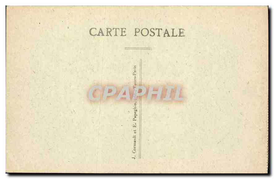 CPA Paris La Chambre des Deputes  — Verso