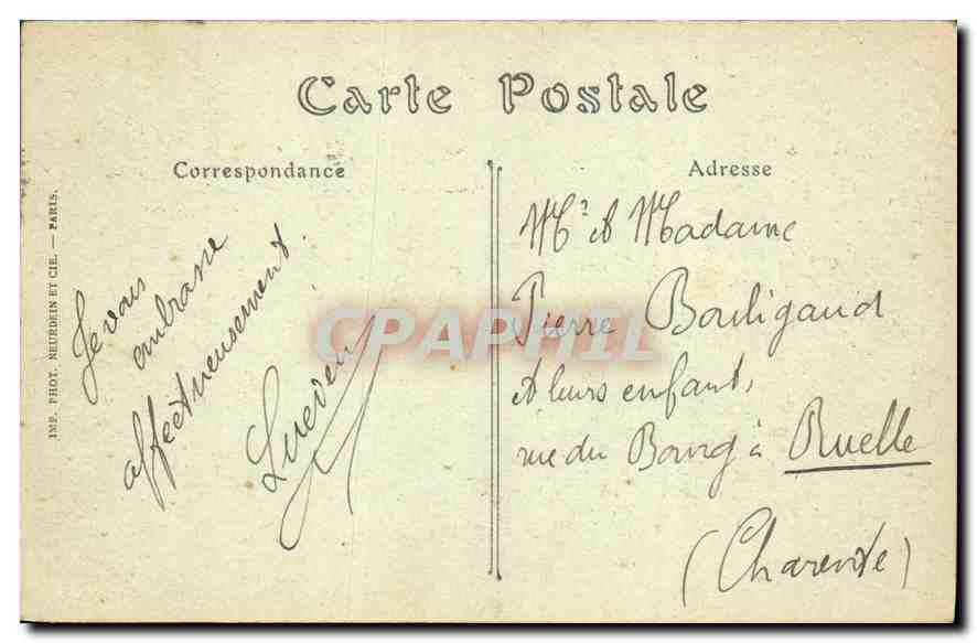 CPA Paris Jardin du Luxembourg la Fontaine Carpeaux  — Rückseite