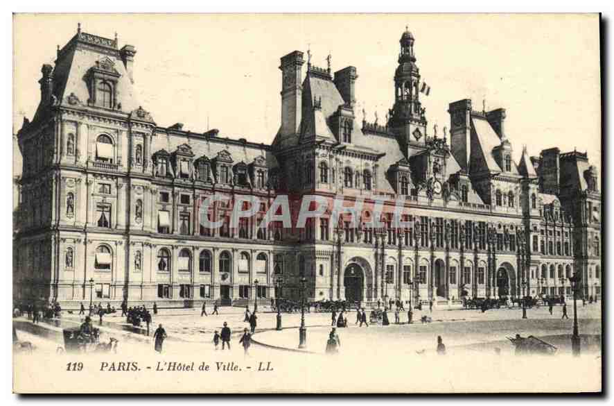 CPA Paris L'Hotel de Ville 
