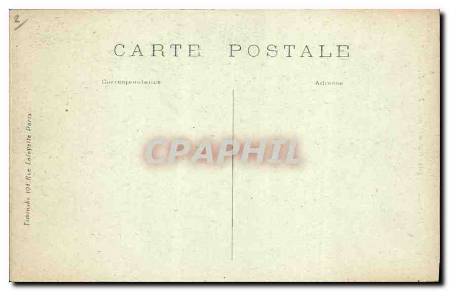 CPA Paris Eglise Notre Dame  — Verso