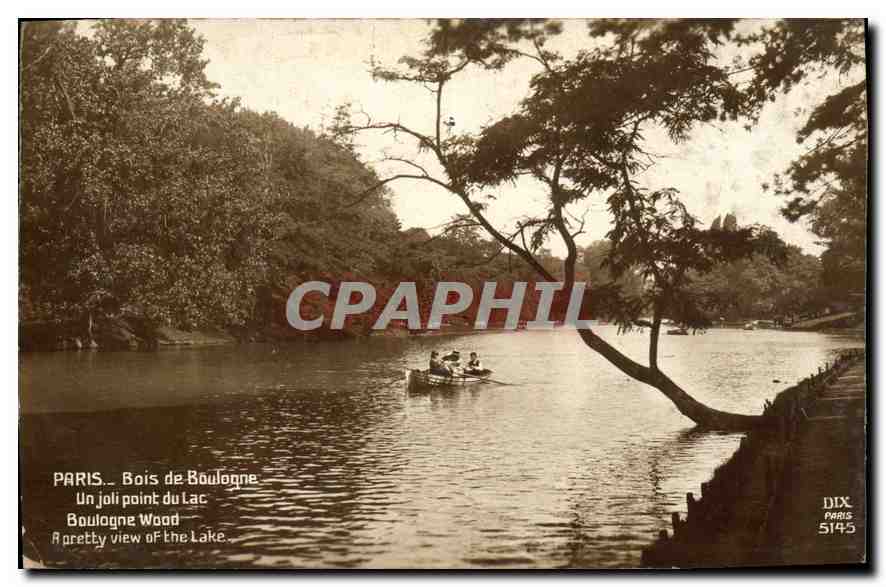 CPA Paris Bois de Boulogne Un joli point du Lac 