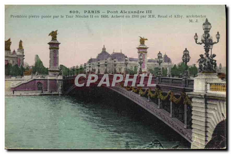 CPA Paris Pont Alexandre III 