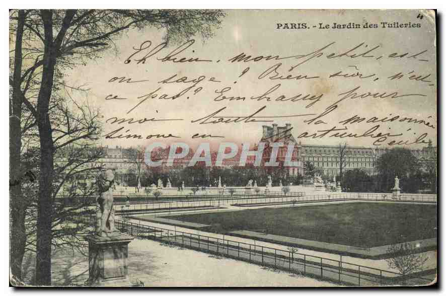 CPA Paris Le Jardin des Tuileries 