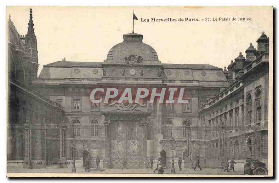 CPA Les Merveilles de Paris Le Palais de Justice 