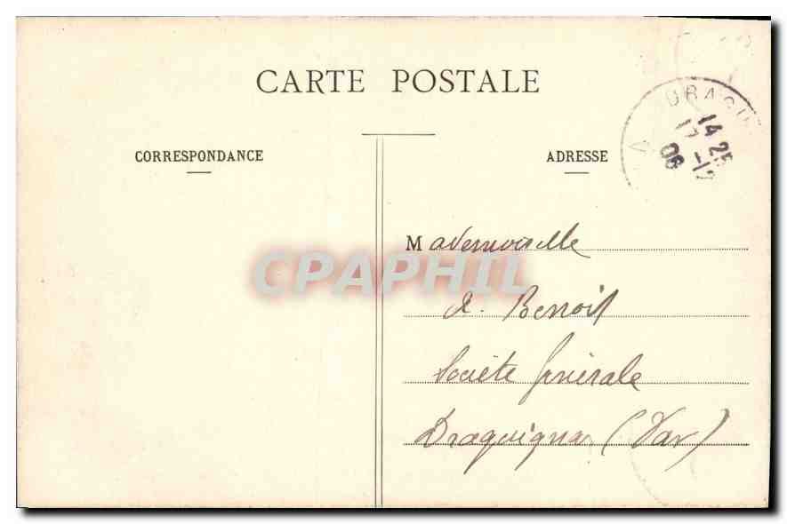 CPA Paris L'Arc de Triomphe de la Victoire Place du Carrousel  — Verso