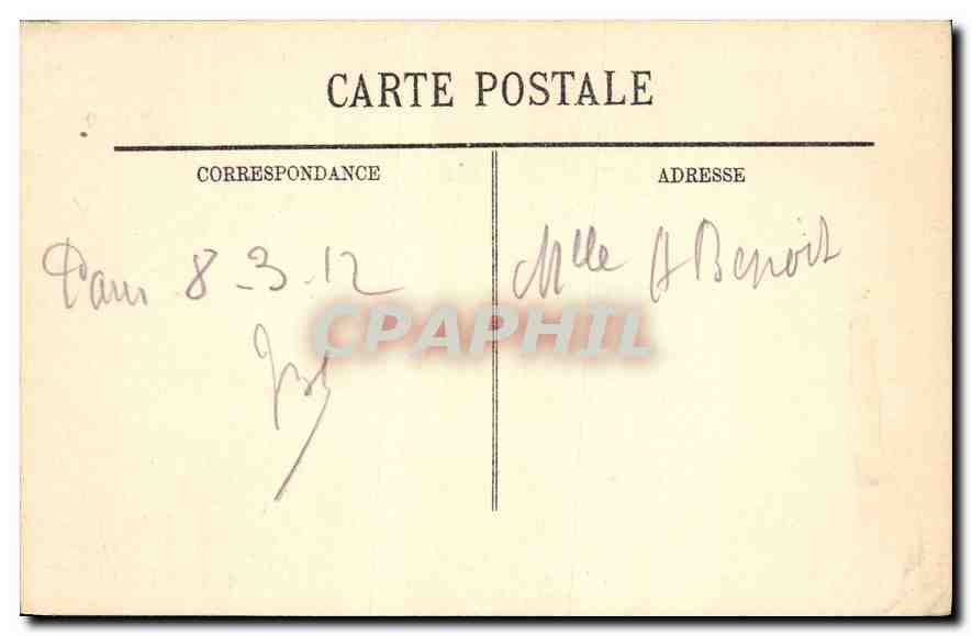 CPA Paris La Colonnade du Louvre  — Rückseite