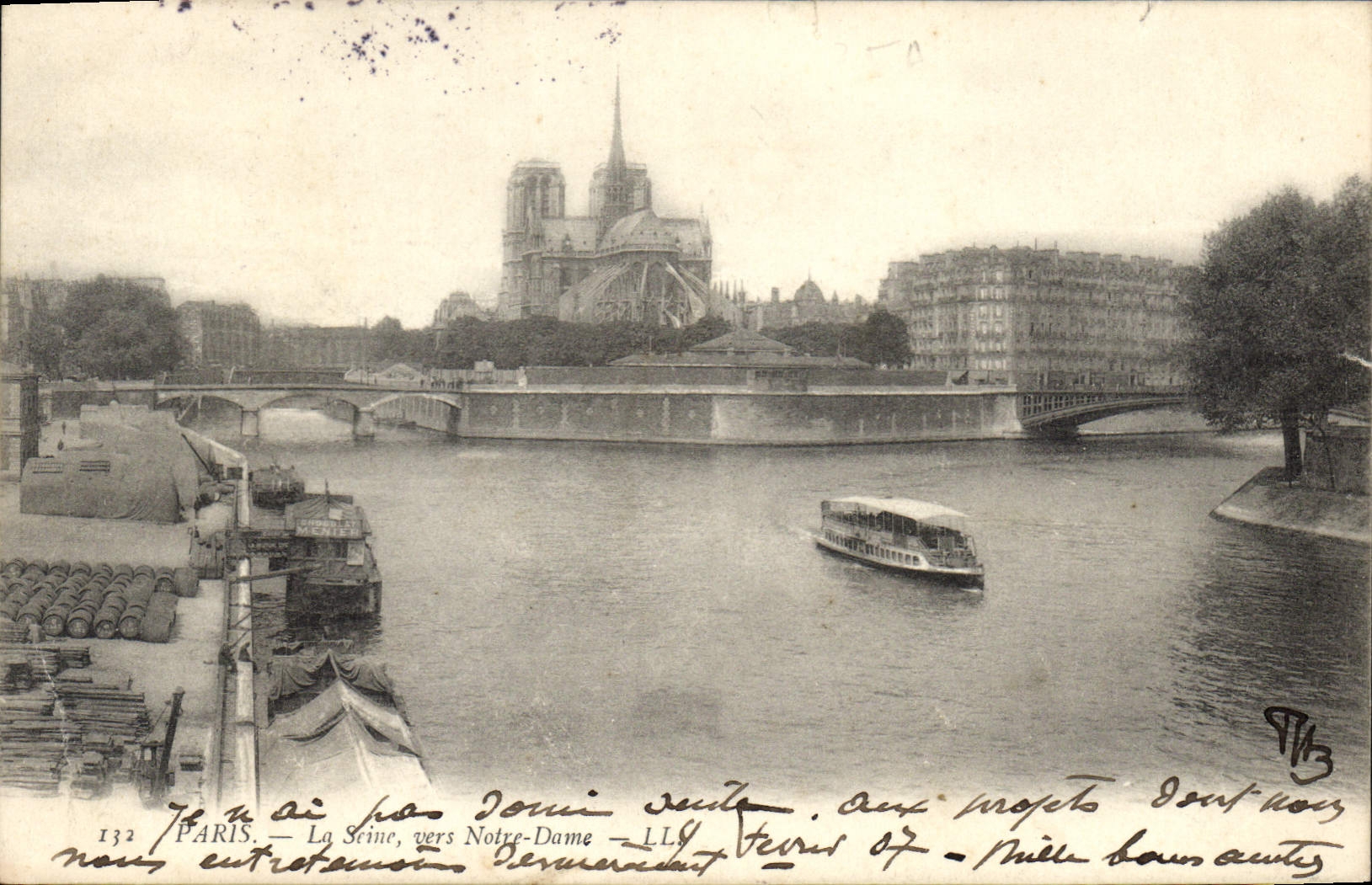 Paris — La Seine, vers Notre-Dame — LL9 — N°132