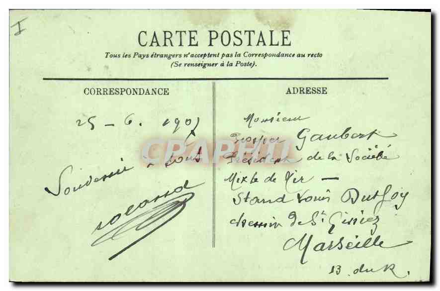 CPA Paris Le Grand Palais  — Rückseite
