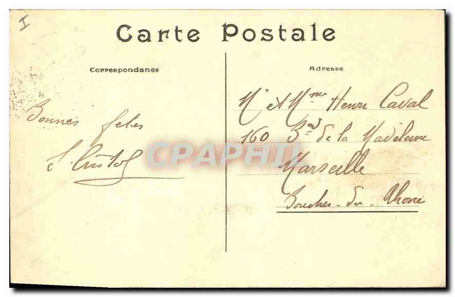 CPA Paris Colonne de la Bastille  — Rückseite