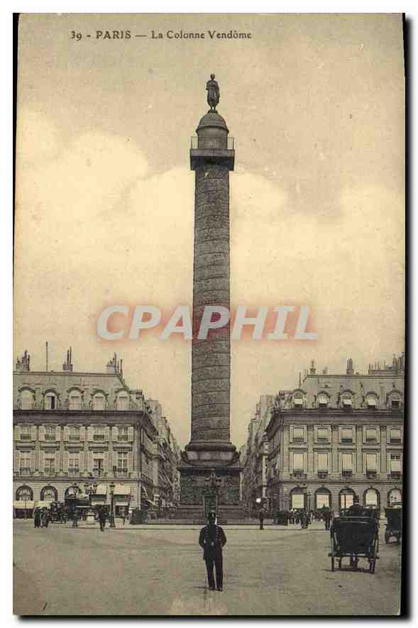 CPA Paris La Colonne Vendome 
