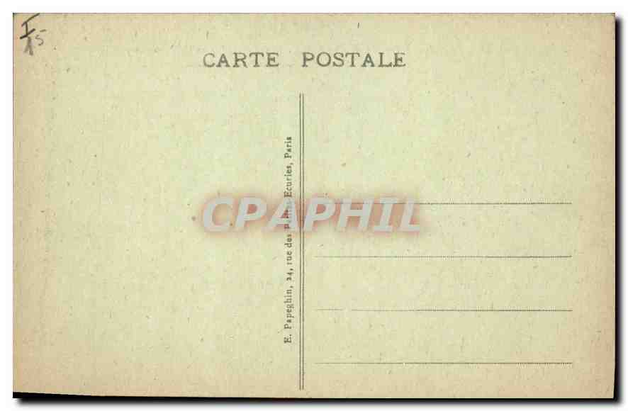 CPA Paris Place de la Concorde Les Fontaines et l'Obelisque  — Rückseite
