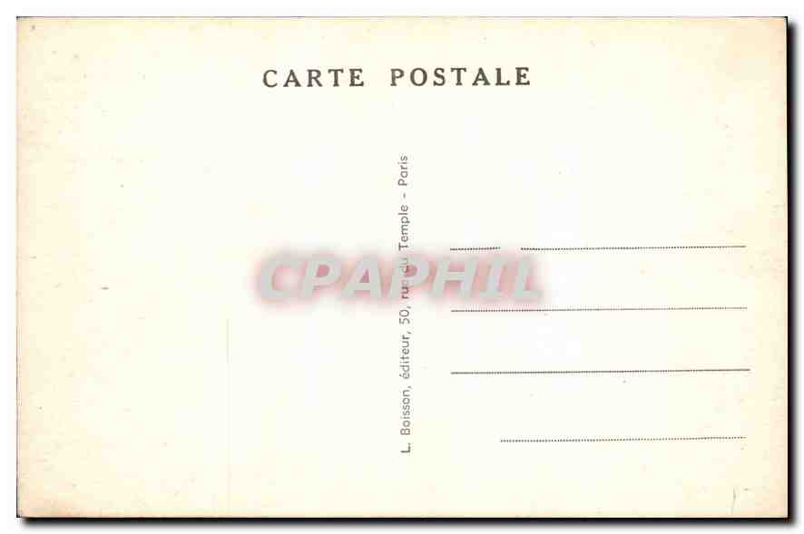 CPA Paris Place du Parvis Notre Dame  — Verso