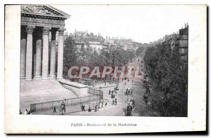 CPA Paris Boulevard de la Madeleine 