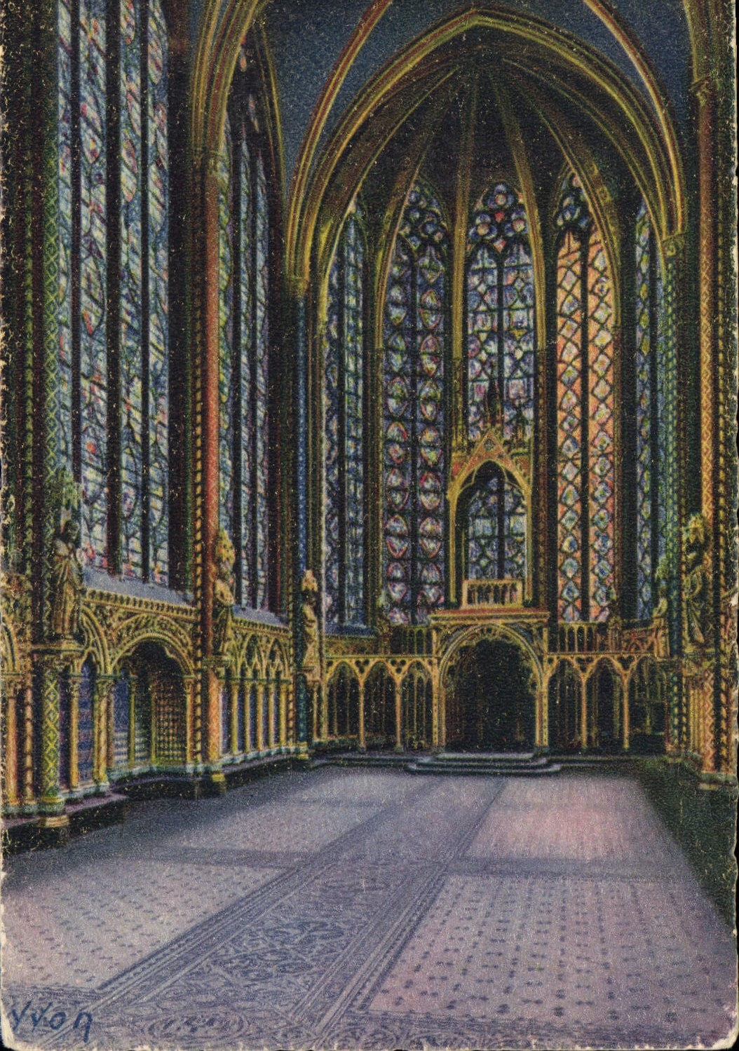 CPA Paris Interieur de la Sainte Chapelle 