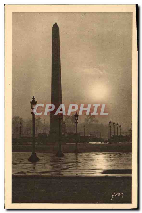 CPA Paris L'Obelisque Place de la Concorde 