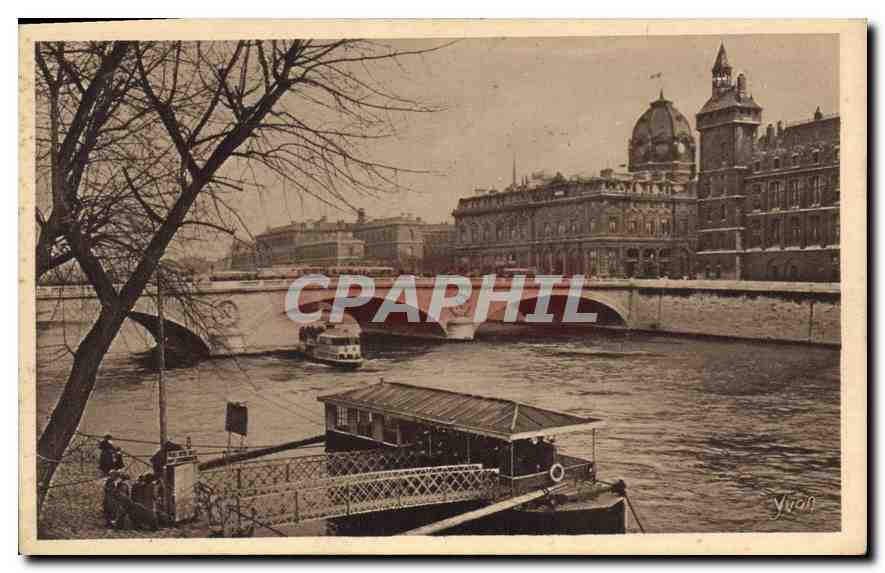 CPA Paris Le Quai de l'Horloge et le Pont au Change 