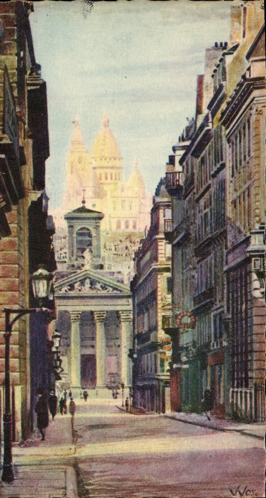 Paris — En Flanant — Le Sacré-Cœur vu de la rue Laffitte — Les Éditions d'Art Yvon, Paris