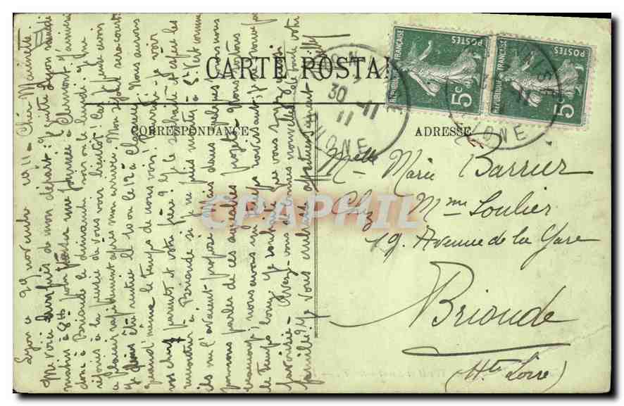 CPA Lyon Ponts Tilsitt et Saint Georges  — Verso