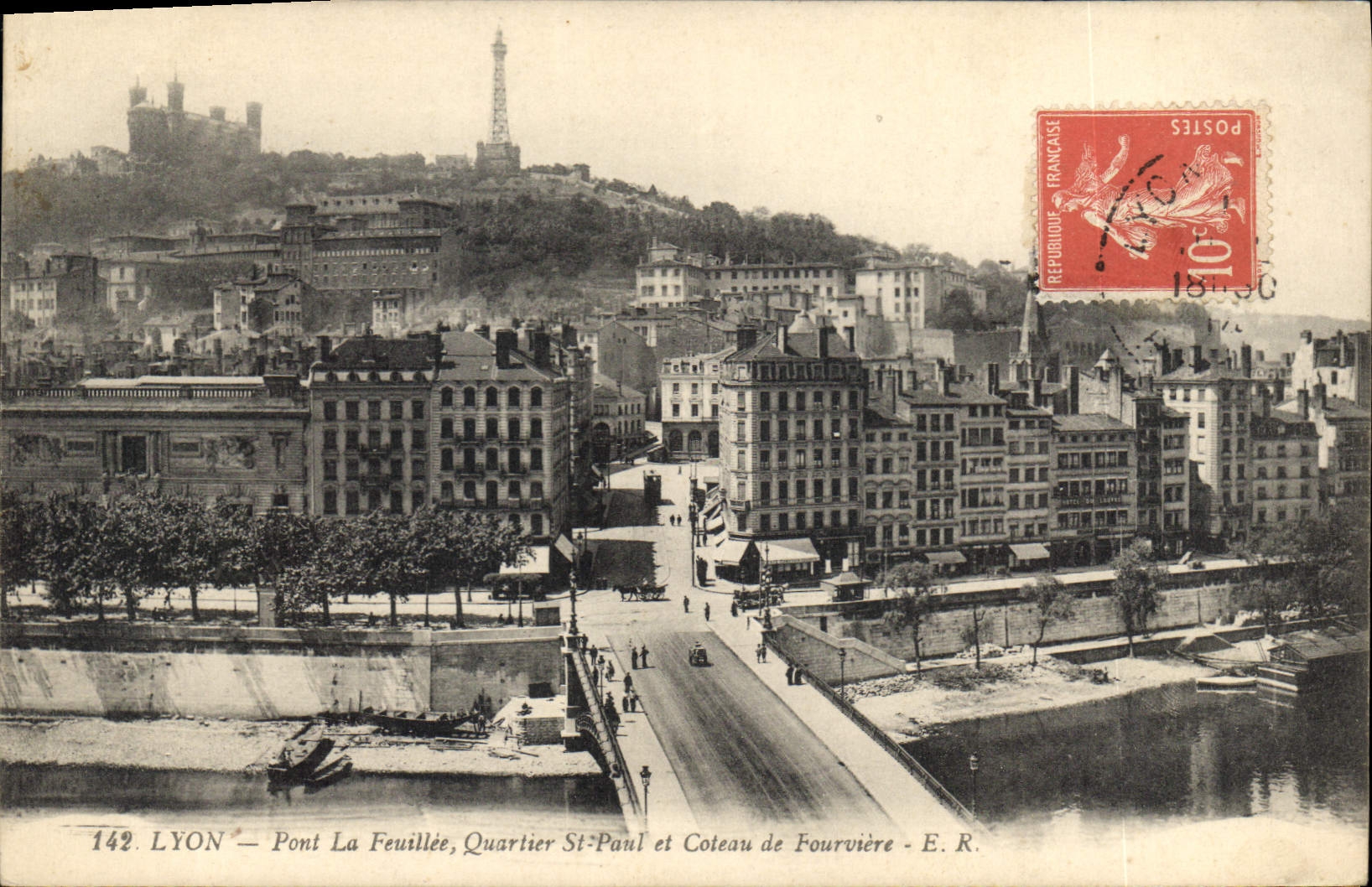 LYON — Pont La Feuillée, Quartier St-Paul et Coteau de Fourvière — E.R. n°142