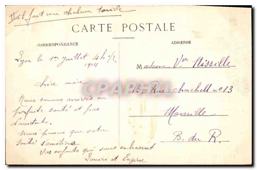 LYON — Pont La Feuillée, Quartier St-Paul et Coteau de Fourvière — E.R. n°142 — Back
