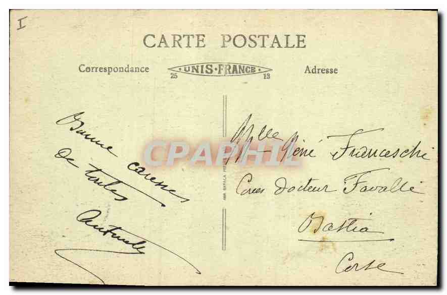 CPA Lyon Pont et Cours La Fayette Quai des Brotteaux  — Verso