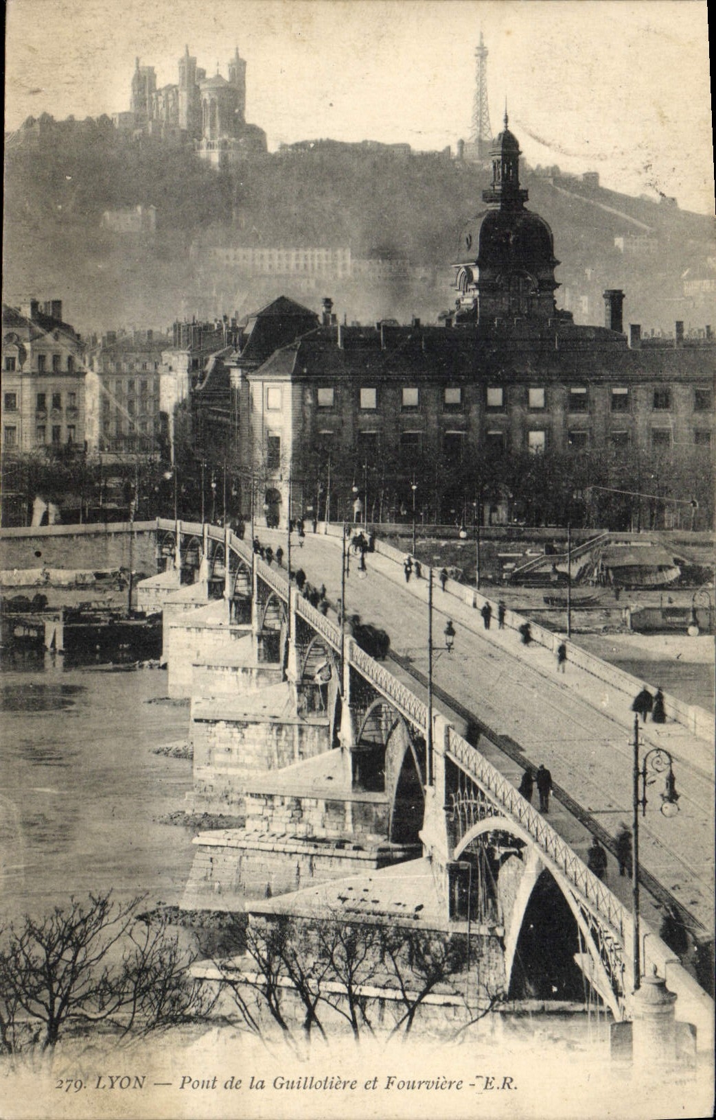 LYON — Pont de la Guillolière et Fourvière — E.R.