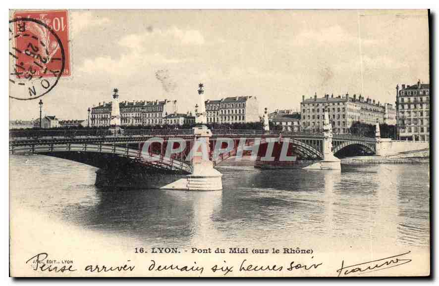 CPA Lyon Pont du Midi sur le Rhone 