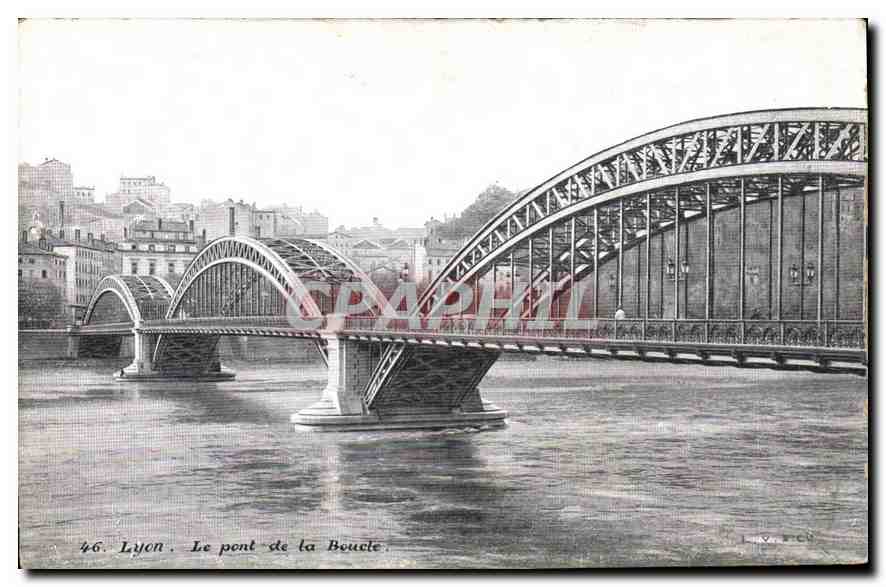 CPA Lyon Le pont de la Boucle 