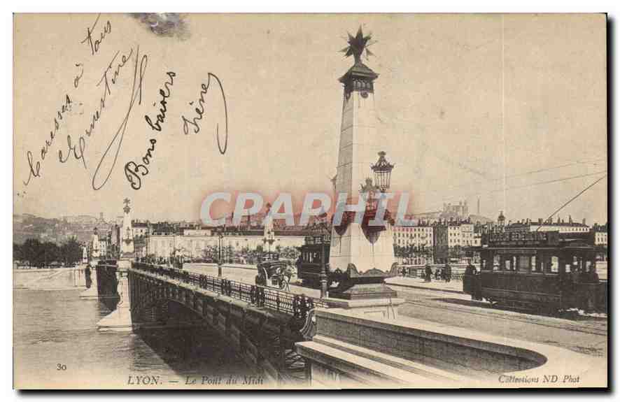 CPA Lyon Le Pont du Midi Tramway