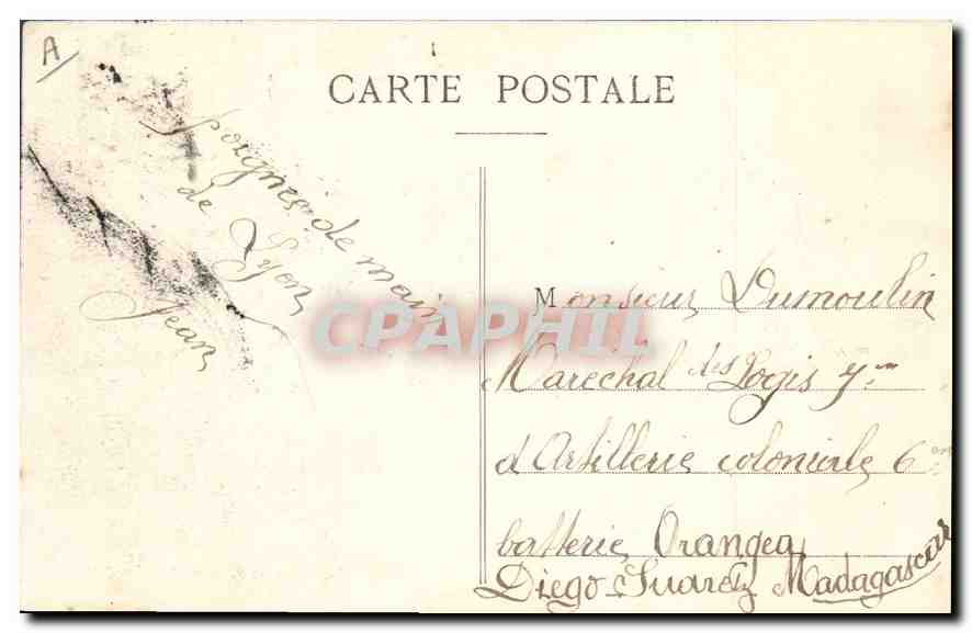 CPA Lyon La Crue du Rhone Vue generale  — Verso