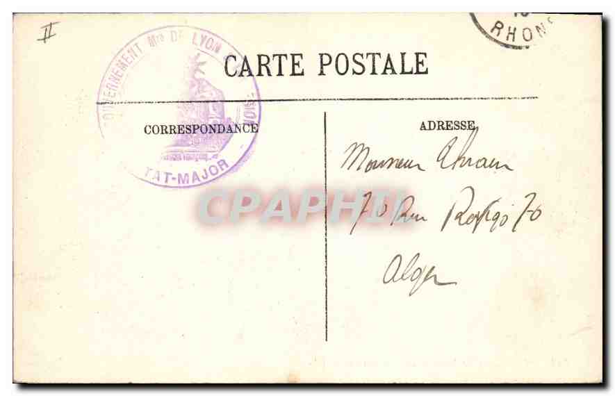 CPA Lyon La Saone et Bateau Mouche Peche Pecheur — Rückseite