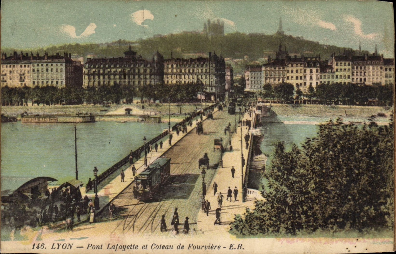 LYON — Pont Lafayette et Coteau de Fourvière — E.R.