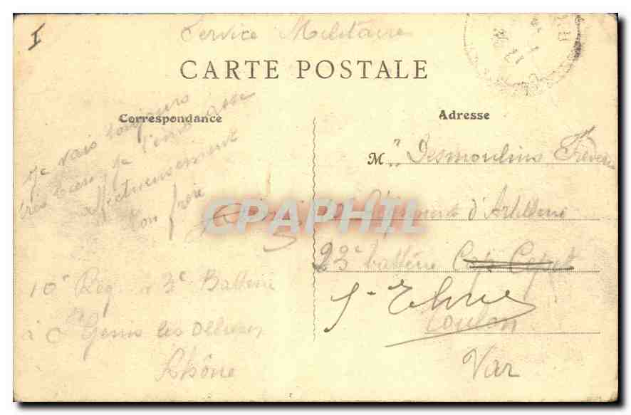CPA Lyon Pont de la Guillotiere et l'Hotel Dieu  — Rückseite