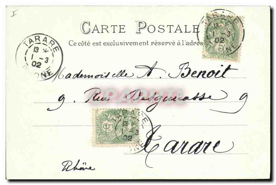 CPA Lyon Pont de la Guillotiere  — Rückseite