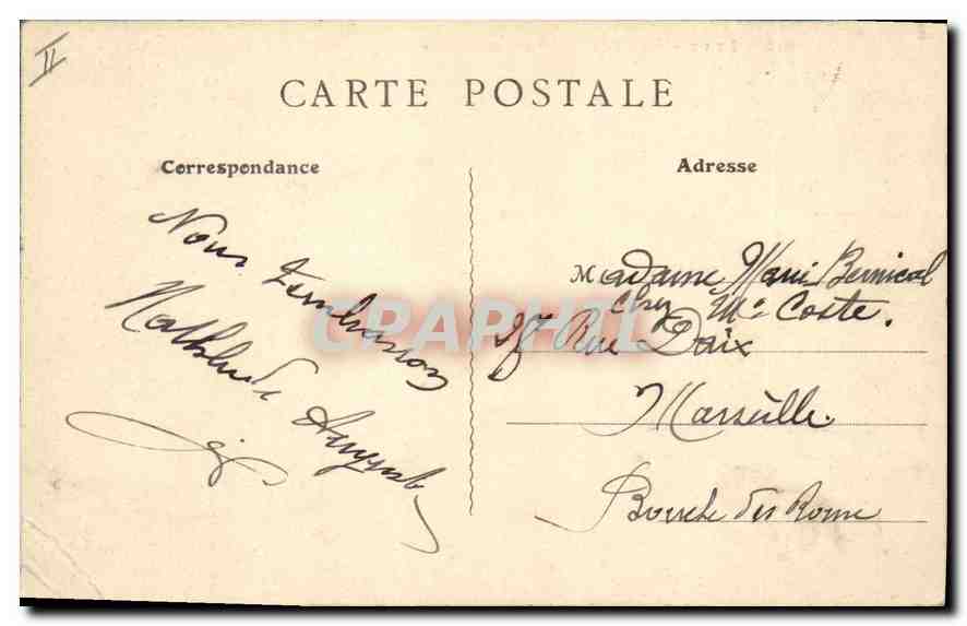 CPA Lyon Pont de l'Universite et Faculte des Lettres  — Verso