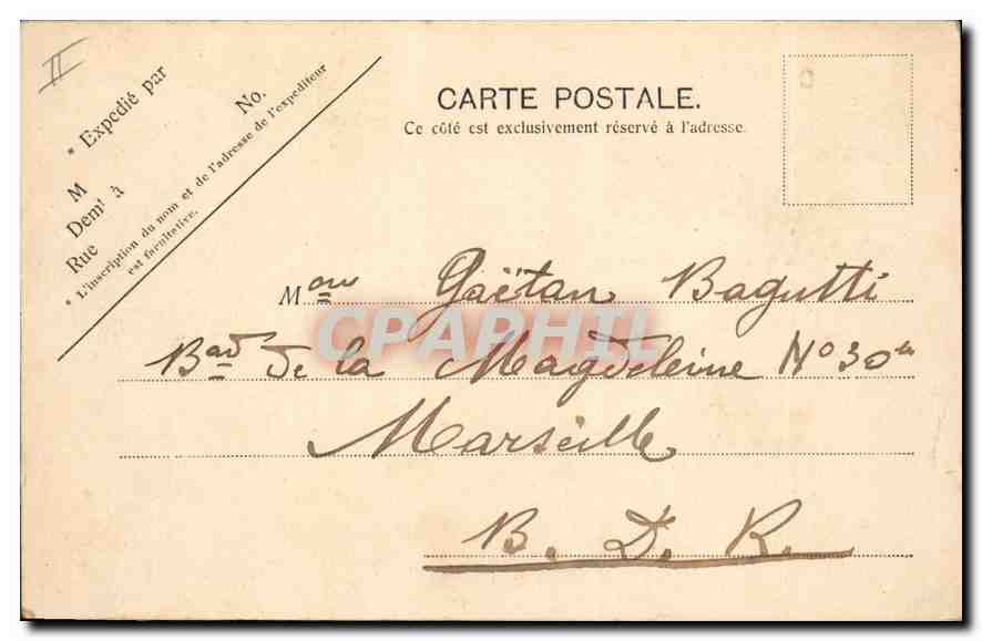 CPA Lyon Pont de la Guillotieres  — Verso