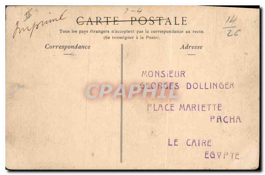 CPA Lyon Le Pont Lafayette Tramway Byrrh — Verso