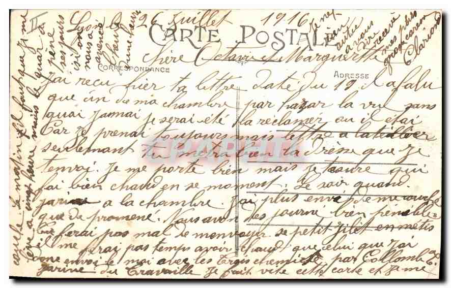 CPA Lyon Pont du Midi et Quai Gailleton  — Verso