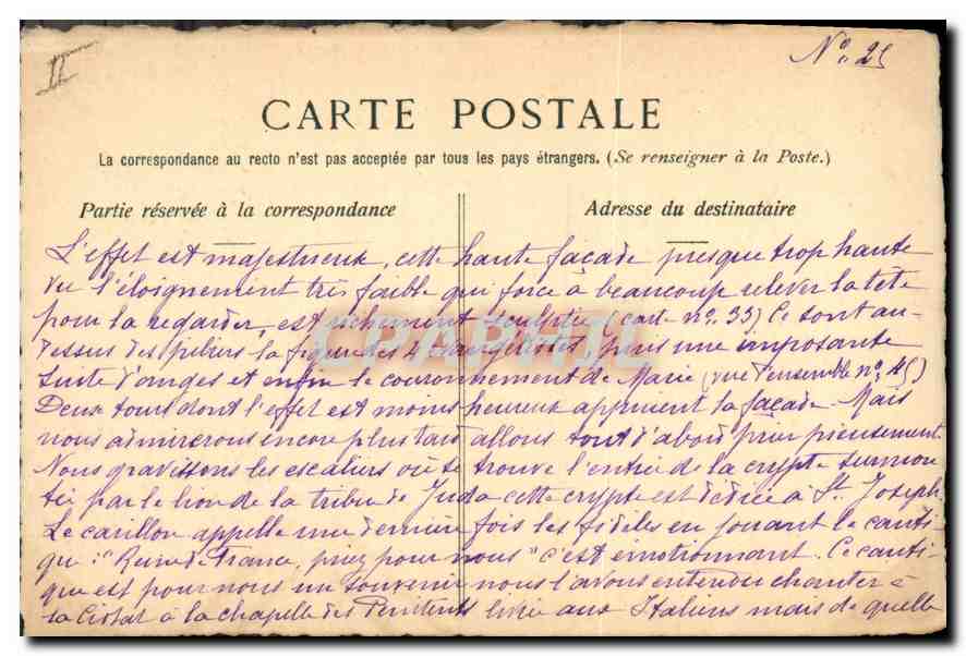 CPA Lyon Pont La Feuillee  — Rückseite