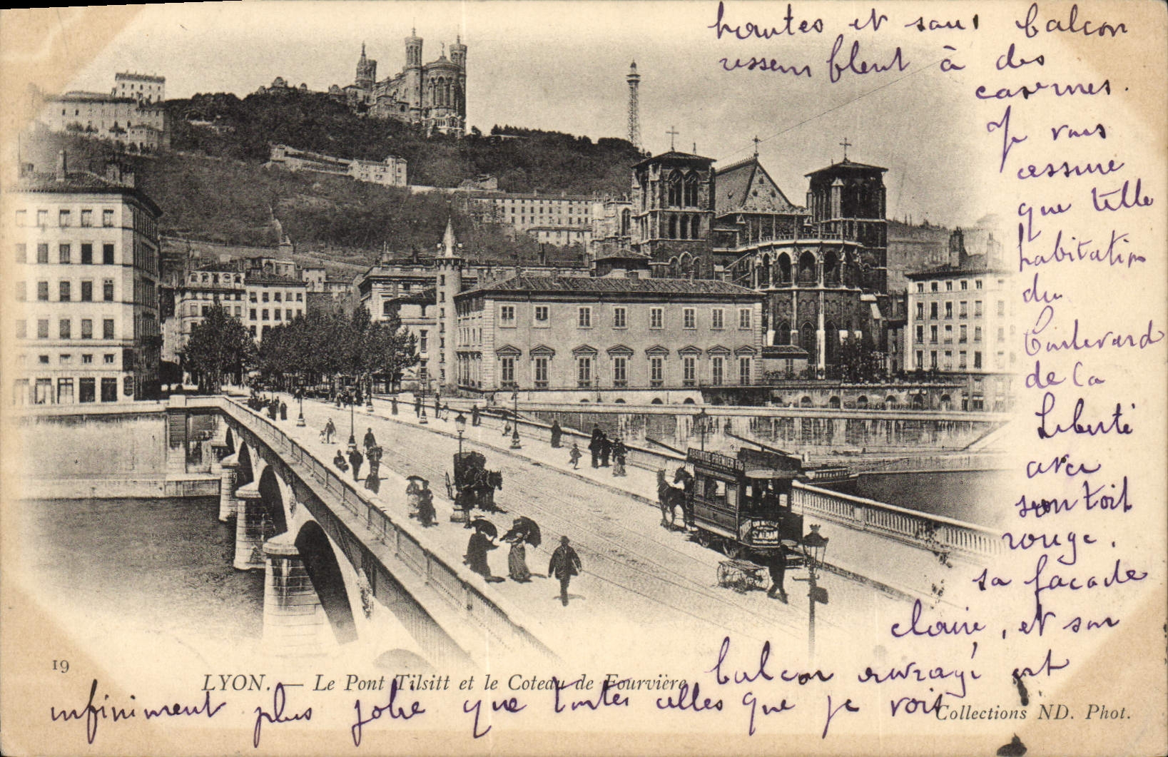 LYON. — Le Pont Tilloy et le Coteau de Fourvière