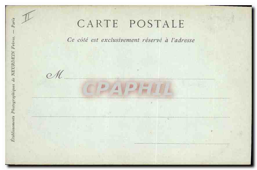 CPA Lyon Le Palais de Justice et le Coteau de Fourviere  — Verso