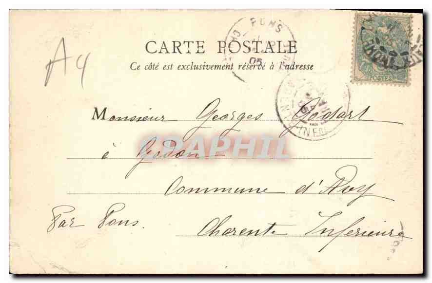 CPA Lyon Pont du College et Dome de l'Hotel Dieu  — Verso