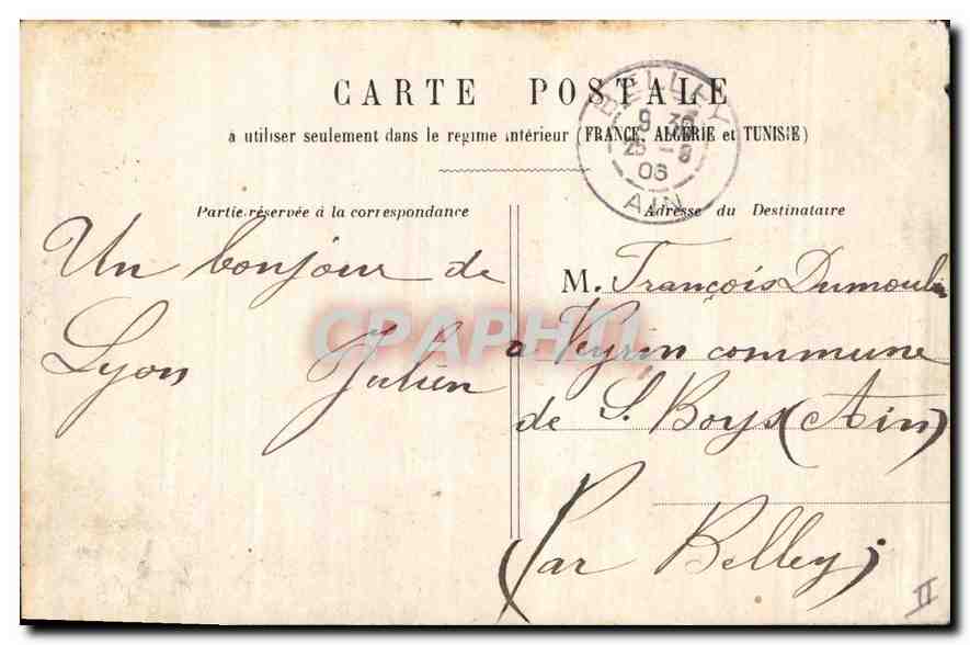CPA Lyon Pont Quarantine  — Rückseite