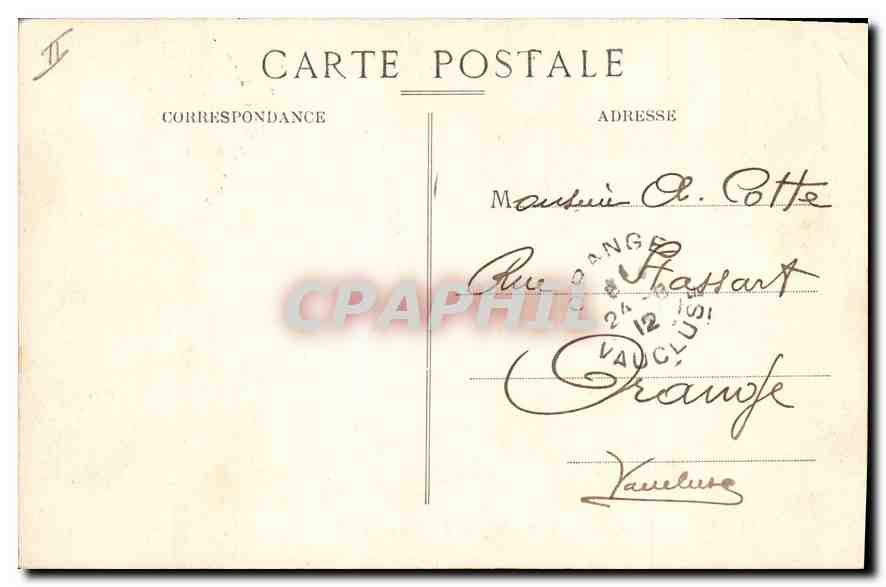 CPA Lyon Pont Lafayette et Coteau de Fourviere  — Verso
