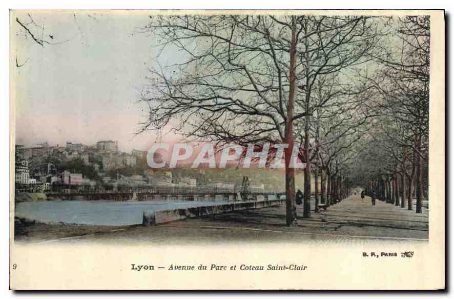 CPA Lyon Avenue du Parc et Coteau Saint Clair 