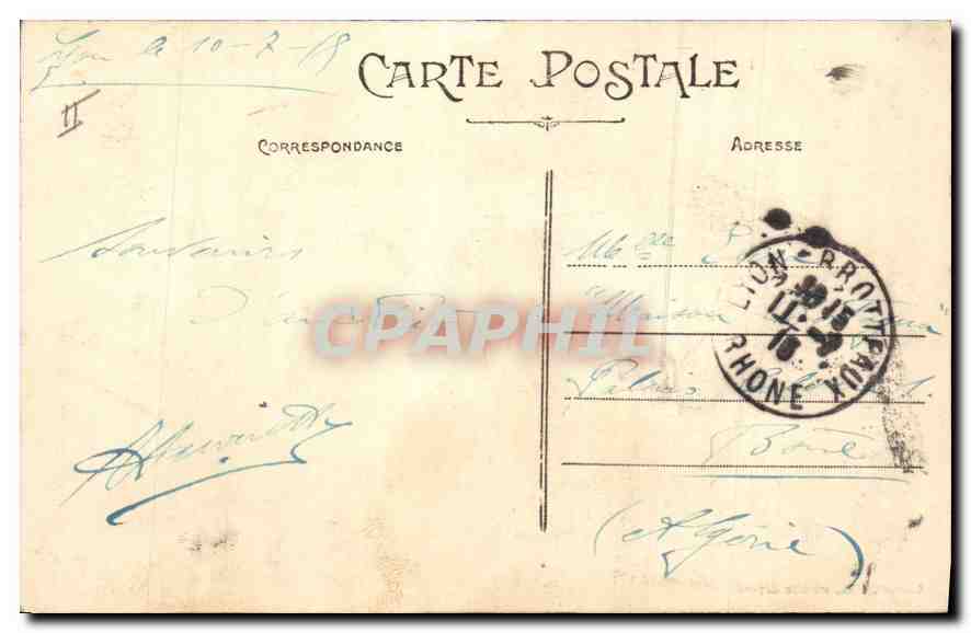 CPA Lyon Pont de la Boucle  — Verso