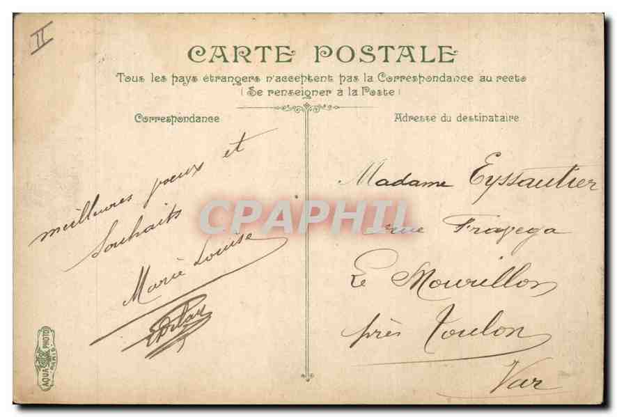 Lyon. Le pont de la Guillotière — éditeur Plâtrier, n°50 — Rückseite