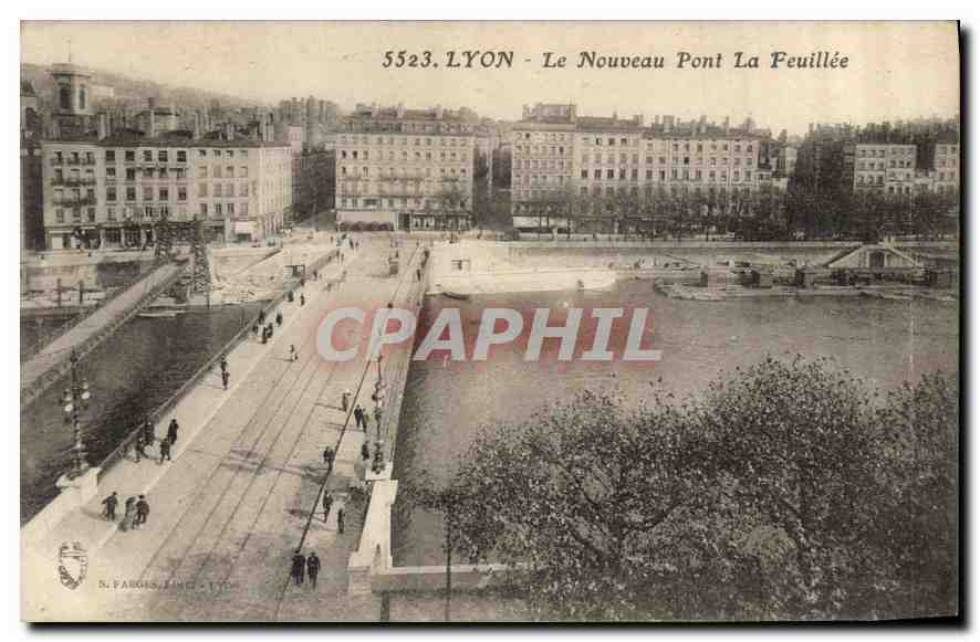CPA Lyon Le Nouveau Pont La Feuillee 