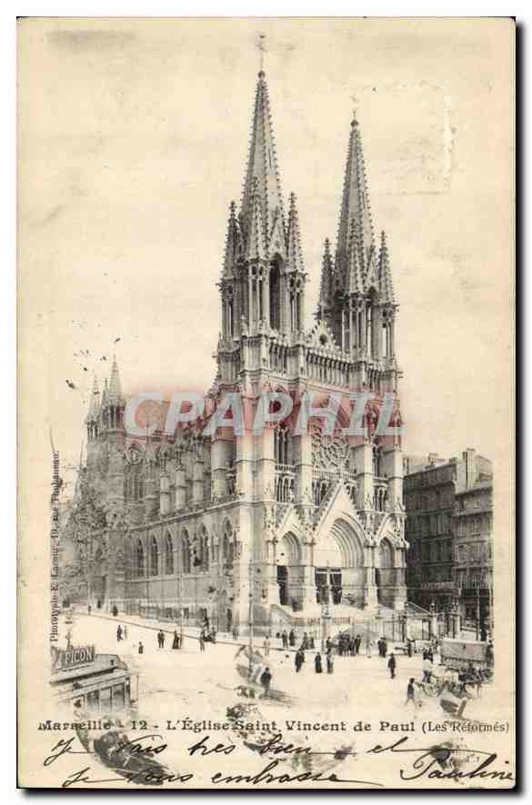 Marinelle - L'Église Saint Vincent de Paul (Les Réformés) — Phototypie E. Laurier - D. Picon, n°12