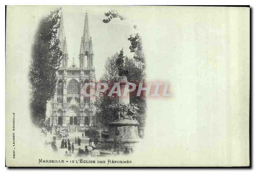 CPA Marseille L'Eglise des Reformes 